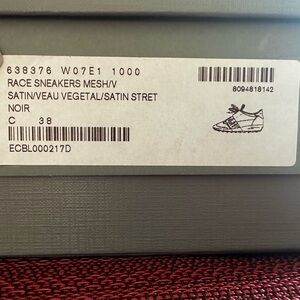 Balenciaga Race Sneakers - Black Size 38